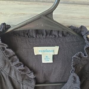 Sundance Charcoal Ruffled Top
